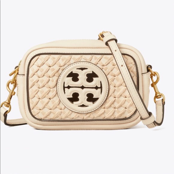 Tory Burch Handbags - Tory Burch PERRY BOMBÉ STRAW WOVEN MINI BAG